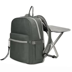 2 In 1 Folding Fishing Chair Backpack Lightweight Stool Combo for Camping Mountain Hiking Picnic BBQ Outdoor Tourist Equipment
