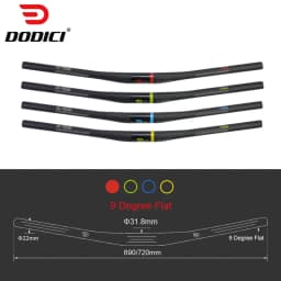DODICI 9 Degree Carbon Handlebar MTB Handlebar 31.8*690/720/740/760mm Bicycle Handlebars Mountain Bike Accessory