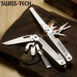 SWISS TECH 15in1 Outdoor Multi-tool Camping Supplies EDC Survival Tactical Hunting Hiking Pocketknife Nature Hike