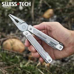 SWISS TECH 15in1 Outdoor Multi-tool Camping Supplies EDC Survival Tactical Hunting Hiking Pocketknife Nature Hike