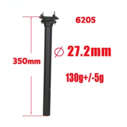Ultralight Full Carbon Seat Post Road Bike Seat Mountain Bicycle Seatpost UD Black Length 350 / 400mm