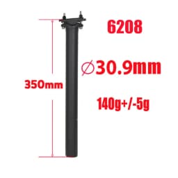 Ultralight Full Carbon Seat Post Road Bike Seat Mountain Bicycle Seatpost UD Black Length 350 / 400mm