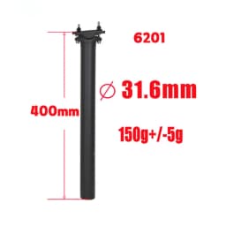 Ultralight Full Carbon Seat Post Road Bike Seat Mountain Bicycle Seatpost UD Black Length 350 / 400mm