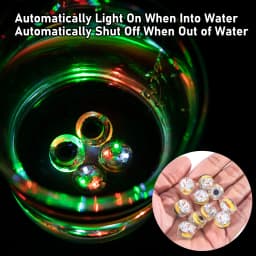 Mini LED Fishing Lure,Fishing Light Attractor,Fish Attractant Lamp,Deep Drop Flasher,Underwater Bass Halibut Sea Fishing,20pcs