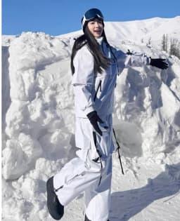 KEEPMONEY Ski Suit Set for Men and Women Jacket and Pants Warm Waterproof Outdoor Winter Thick multi-color Snowboarding suit