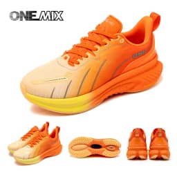 ONEMIX Cushioned Running Shoes Women Fall Winter Heavy Runners Lace-up Women Jump Rope Dance Non-slip Outdoor Sneakers