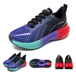 ONEMIX Cushioned Running Shoes Women Fall Winter Heavy Runners Lace-up Women Jump Rope Dance Non-slip Outdoor Sneakers