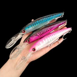 NOEBY 3pcs 140mm 52g Slow Sinking 160mm 73g 12cm 32g Minnow Fishing Lures Artificial Bait Trolling Wobblers Sea Fishing Lure
