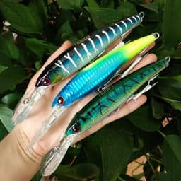 NOEBY 3pcs 140mm 52g Slow Sinking 160mm 73g 12cm 32g Minnow Fishing Lures Artificial Bait Trolling Wobblers Sea Fishing Lure