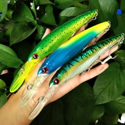 NOEBY 3pcs 140mm 52g Slow Sinking 160mm 73g 12cm 32g Minnow Fishing Lures Artificial Bait Trolling Wobblers Sea Fishing Lure