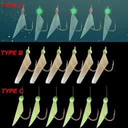 200Packs Fishing Lure Rigs Bait Jigs Hooks Fishing Bait Rigs With Swivel Snap String Hooks For Freshwater Saltwater