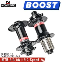 Novatec Bicycle Hub D442 D041 Front Rear Wheel Hub 2/4 Bearing For 8/9/10/11/12 Speed Mountain Bike Hub 32H BOOST THRU 15/12MM