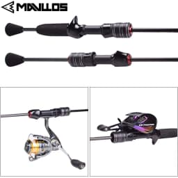 Mavllos Delicacy BFS Casting Rod with Solid UL Tip Lure 0.6-8g/0.8-10g Carbon Ultralight Carp Fishing Rod,Trout Spinning Rod