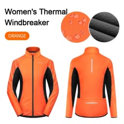 INBIKE Winter Women Cycling Jackets Thermal Fleece Biking Clothes Bicycle Road Bike Windbreaker MTB Reflective Jacket for Women