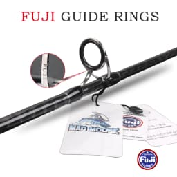 MADMOUSE Japan Quality Fuji Guides Boat Fishing Rod 1.68m 1.9m 24-32kg Big Drag Power Ocean Fishing Rod Jigging Rods 1.68H 1.9H