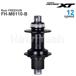 SHIMANO DEORE XT M8110 HUB Groupset Front Hub 100/110x15 mm and Rear FREEHUB 142/148x12 mm E-THRU Axle - Straight Spoke 12-speed