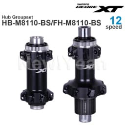 SHIMANO DEORE XT M8110 HUB Groupset Front Hub 100/110x15 mm and Rear FREEHUB 142/148x12 mm E-THRU Axle - Straight Spoke 12-speed