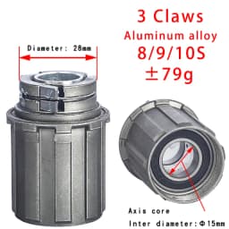 Bike Freehub Aluminum Alloy Rear Hub Body 3 Pawl 8/9/10/11speed Freewheel Body Mtb Mountain Road Bike Parts