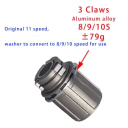 Bike Freehub Aluminum Alloy Rear Hub Body 3 Pawl 8/9/10/11speed Freewheel Body Mtb Mountain Road Bike Parts