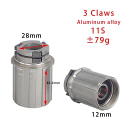 Bike Freehub Aluminum Alloy Rear Hub Body 3 Pawl 8/9/10/11speed Freewheel Body Mtb Mountain Road Bike Parts