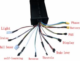 US Stock Dual Mode NBpower 48V/72V 45A Sine Wave Ebike Controller for 1500W-2000W Ebike motor +SW900/UKC1 Display
