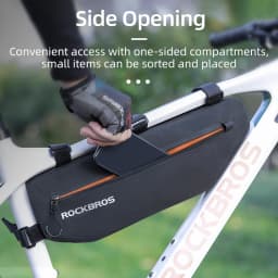 ROCKBROS Bicycle Bags Bike Frame Front Tube Bag Large Capacity Waterproof Triangle Bag Cycling Storage MTB Road Bike Accessories