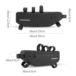 ROCKBROS Bicycle Bags Bike Frame Front Tube Bag Large Capacity Waterproof Triangle Bag Cycling Storage MTB Road Bike Accessories