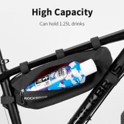 ROCKBROS Bicycle Bags Bike Frame Front Tube Bag Large Capacity Waterproof Triangle Bag Cycling Storage MTB Road Bike Accessories