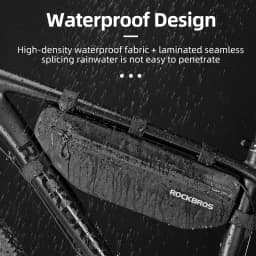 ROCKBROS Bicycle Bags Bike Frame Front Tube Bag Large Capacity Waterproof Triangle Bag Cycling Storage MTB Road Bike Accessories