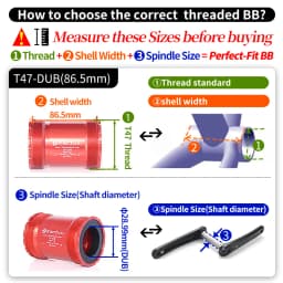 KACTUS Ceramic BB T47-DUB Bicycle Bottom Bracket 86.5mm Width for SRAM DUB Cranksets Group Axis 28.99 Aluminum Alloy bike parts