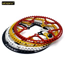 Chainring Litepro 130BCD 47/53/56/58T BMX Chainring Folding Bicycle Chainwheel Protector Bike Crankset Tooth Folding Bike Parts
