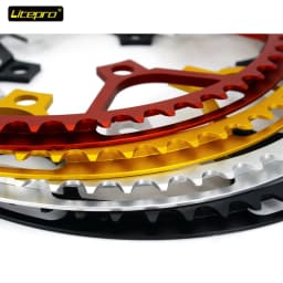 Chainring Litepro 130BCD 47/53/56/58T BMX Chainring Folding Bicycle Chainwheel Protector Bike Crankset Tooth Folding Bike Parts