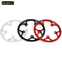 Chainring Litepro 130BCD 47/53/56/58T BMX Chainring Folding Bicycle Chainwheel Protector Bike Crankset Tooth Folding Bike Parts