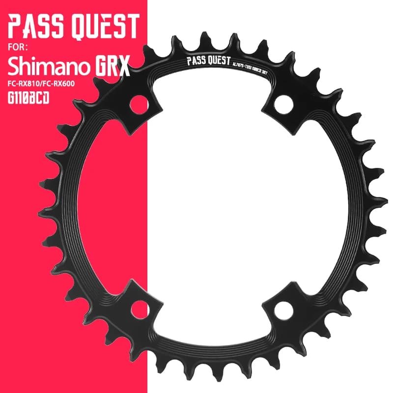 GRX Round Oval 110mm BCD Chainring For GRX FC-RX810 FC-RX600 CRANK 36T 38T 40T 42T 44T 46T 48T 50T 52T Bike Chainrings