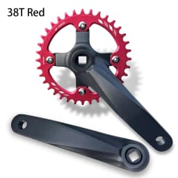 Bicycle Square Hole Sprocket 104BCD 152mm/165mm/170mm Crank Arms 32/34/36/38/40/42T Narrow Wide Chainwheel MTB Bike Crankset