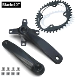 Bicycle Square Hole Sprocket 104BCD 152mm/165mm/170mm Crank Arms 32/34/36/38/40/42T Narrow Wide Chainwheel MTB Bike Crankset