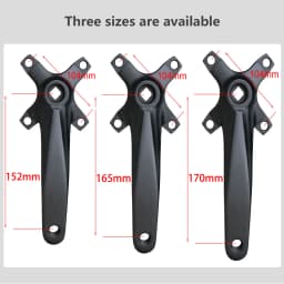 Bicycle Square Hole Sprocket 104BCD 152mm/165mm/170mm Crank Arms 32/34/36/38/40/42T Narrow Wide Chainwheel MTB Bike Crankset