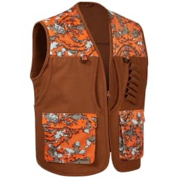 Bassdash Unisex Upland Game Field Water-Resistant Bird Hunting Vest with Multi Pockets Brown/Orange Men Women FV11