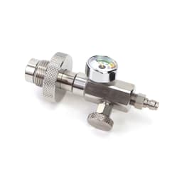 Din Diving HPA Fill Station Refill Charging Adapter With Quick Disconnect Stainless Steel Big Bottle To Small Bottle Adaptor