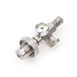 Din Diving HPA Fill Station Refill Charging Adapter With Quick Disconnect Stainless Steel Big Bottle To Small Bottle Adaptor