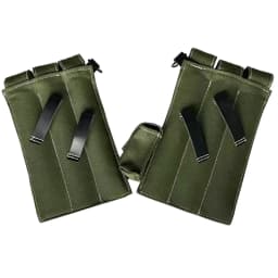 Classic Men's Canvas Kit Bag Green Hard Wallet Vintage Kit Cowhide Strap MP38 MP40 Kit Equipment Package WWII WW2