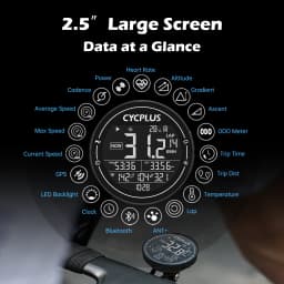 CYCPLUS M2 Cycling Bicycle Accessories GPS Bicycle Computer Wireless ANT+ Bluetooth Waterproof Speedometer Bike Cyclocomputer