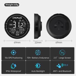 CYCPLUS M2 Cycling Bicycle Accessories GPS Bicycle Computer Wireless ANT+ Bluetooth Waterproof Speedometer Bike Cyclocomputer