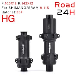 GOLDIX 370 Disc Brake Road Bike Hubs Straight Pull Sealed Bearing Super Light The Central 24H 36T for Shimano SRAM HG XDR 12S