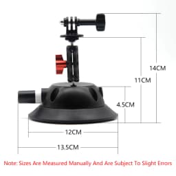 Gopro car bracket Glass Suction cup action camera sport Mount for car record holder stand Bracket for gopro 8 7 6 5 accessories