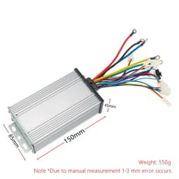 Kunray E-bike Controller 36V 48V Electric Bike 12 Mosfet Brushless Controller 1000W 1500W 1600W Controller for Electric Scooter