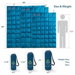 Colorful Duck Down Outdoor Camping Blanket, Waterproof, Windproof, Wearable, Hiking Mattress for Adults, Campcamp, Multi-Size