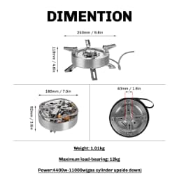 Fire Maple Saturn Split Gas Burner Double-preheater Foldable Cooking Gas Stove Outdoor Camping 4400W-11000W High-Power Gas Stove