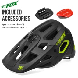 BATFOX New Outdoor DH MTB Bicycle Helmet Integrally-molded Road Mountain Bike Helmet Ultralight Racing Riding Cycling Helmet