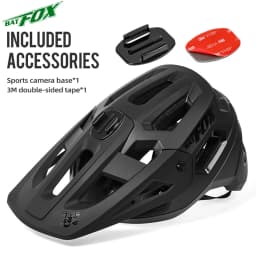 BATFOX New Outdoor DH MTB Bicycle Helmet Integrally-molded Road Mountain Bike Helmet Ultralight Racing Riding Cycling Helmet